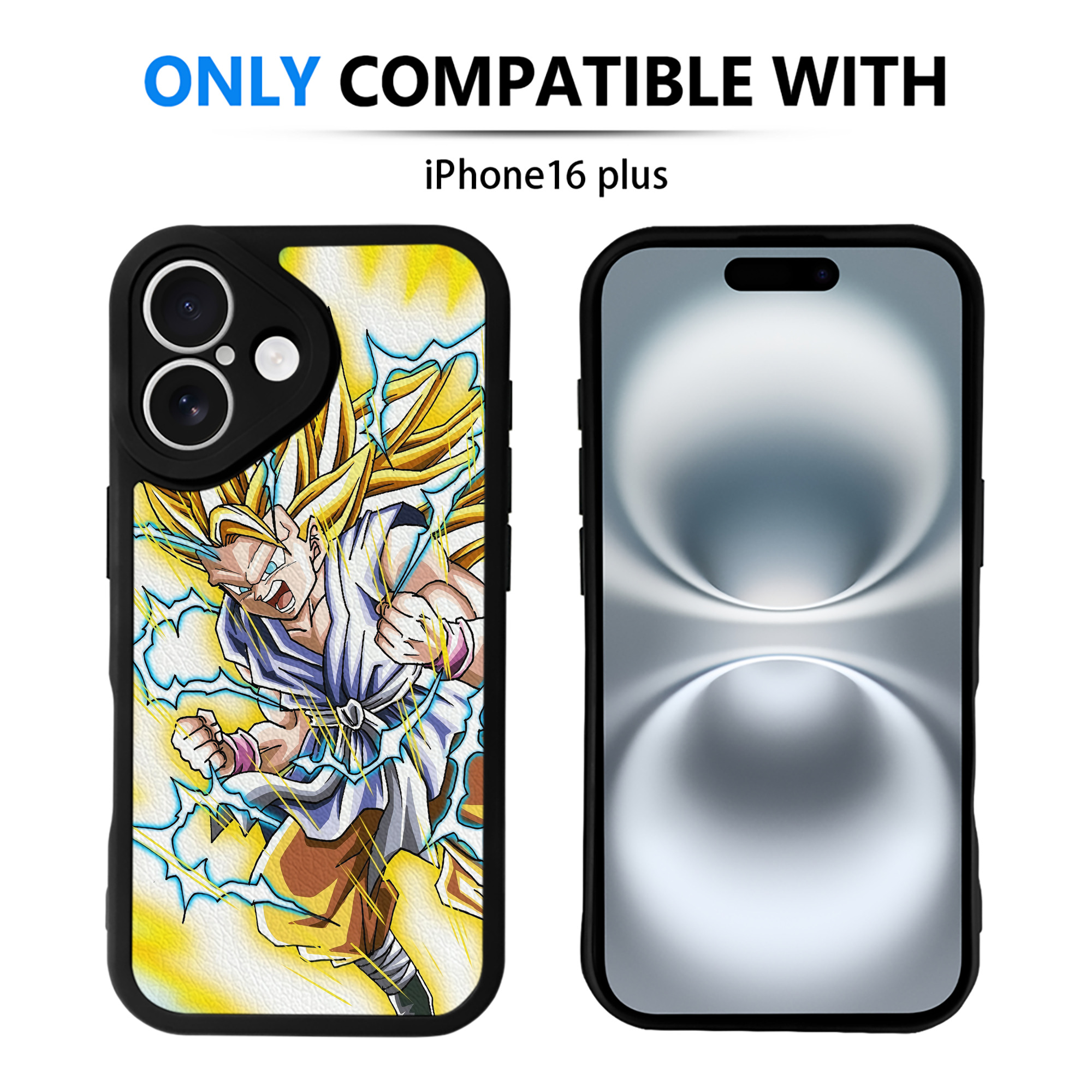 （画像用） ドラゴンボール DRAGON BALL 【iPhone 16シリーズ対応】シリコンスマホケース（レザー調） 材質：シリコン
